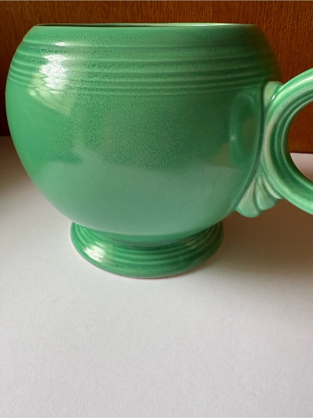 Vintage Fiesta HLC USA Large Teapot Original Green Art Deco MCM Cottagecore
